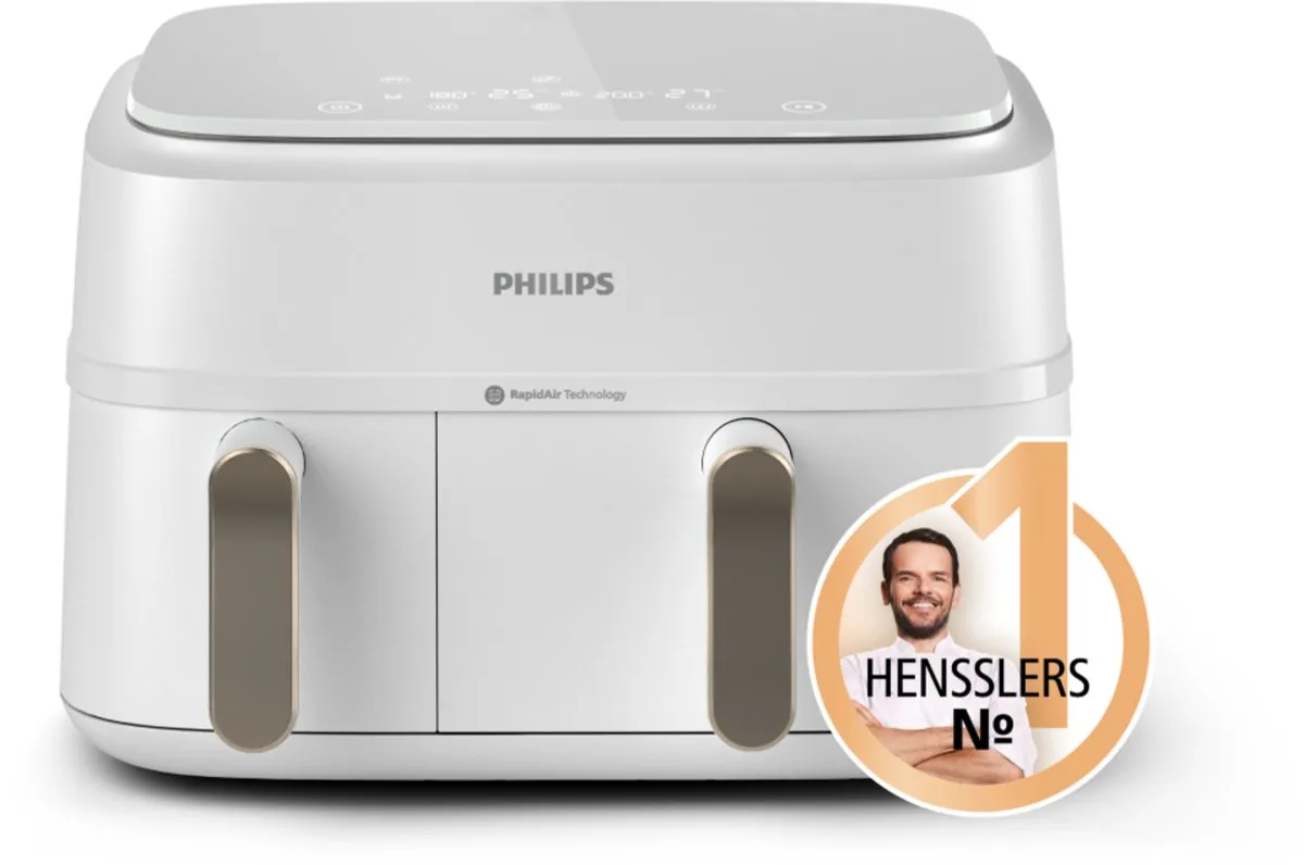 Philips 3000 Series NA353/10 Heteluchtfriteuse 2750W - 9L - Zilver/Wit - afbeelding 6 van 6