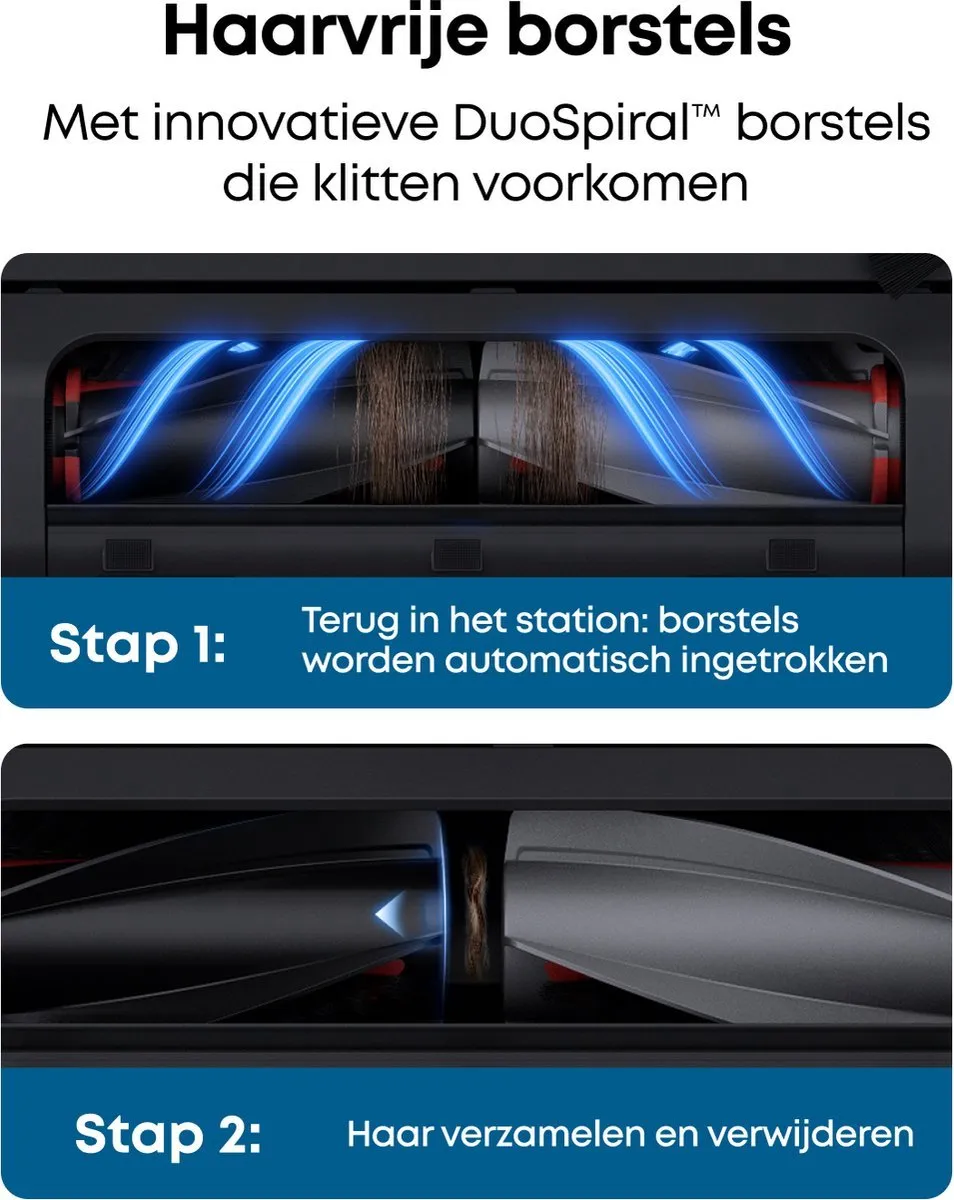 Eufy Omni E25 Robotstofzuiger - 20.000 Pa - Zwart