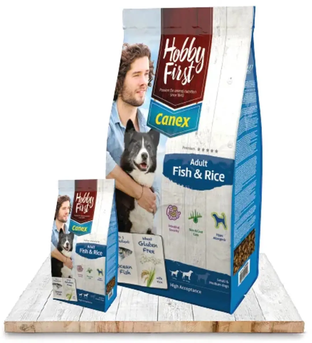 HobbyFirst Canex Adult Hondenvoer Vis & Rijst - 12kg - afbeelding 2 van 2