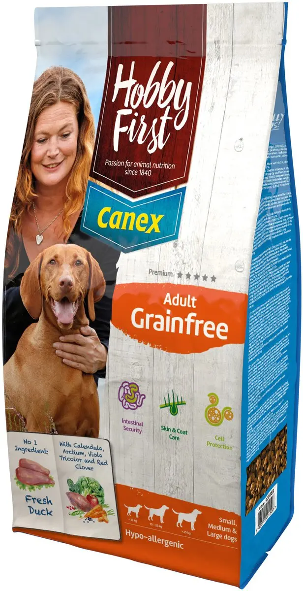 HobbyFirst Canex Adult Graanvrij Eend Hondenvoer