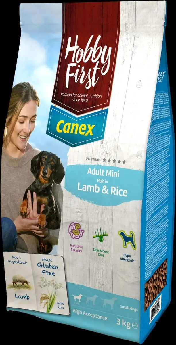Hobby First Canex Adult Lamb & Rice Mini 3kg