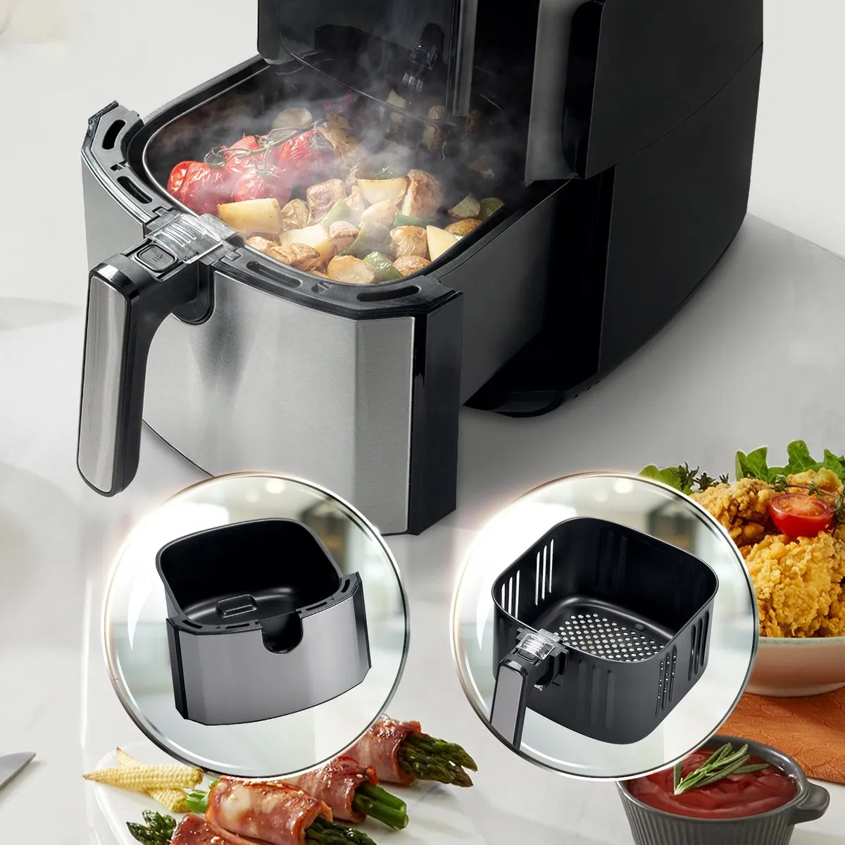 Hisense H06AFBS1S3 Airfryer 5L - 1700W - Zwart