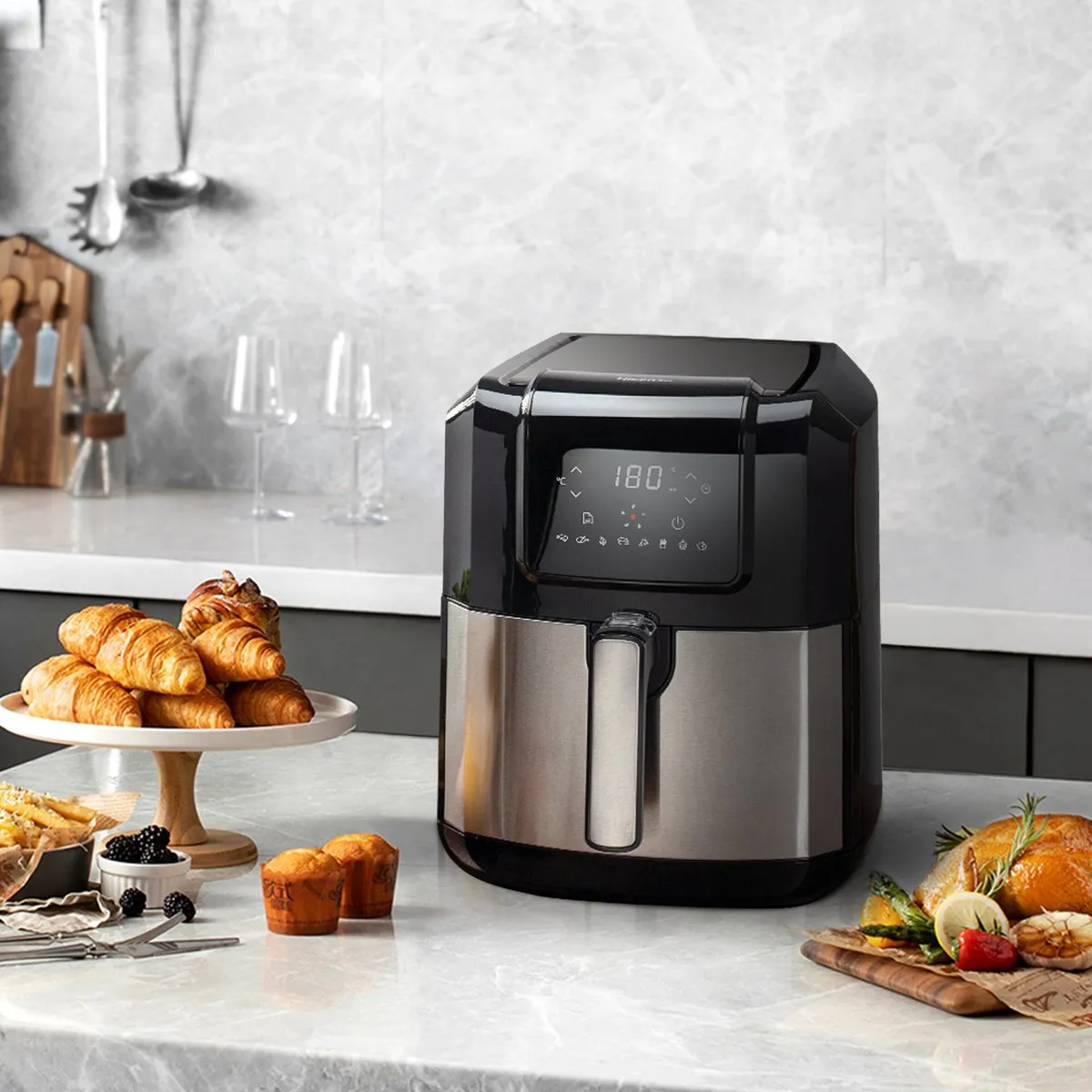 Hisense H06AFBS1S3 Airfryer 5L - 1700W - Zwart
