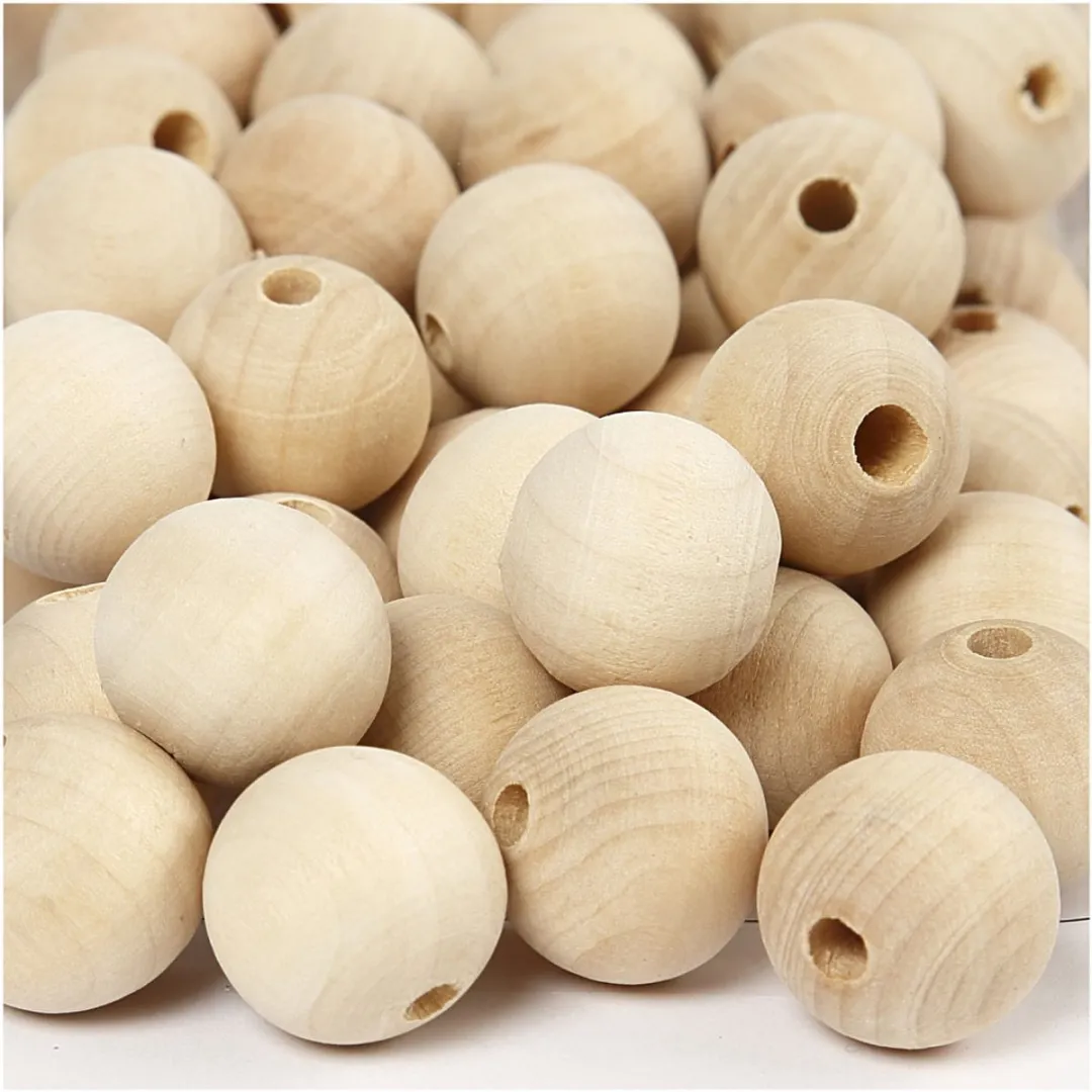 Creativ Company Houten Kralen 20mm Naturel