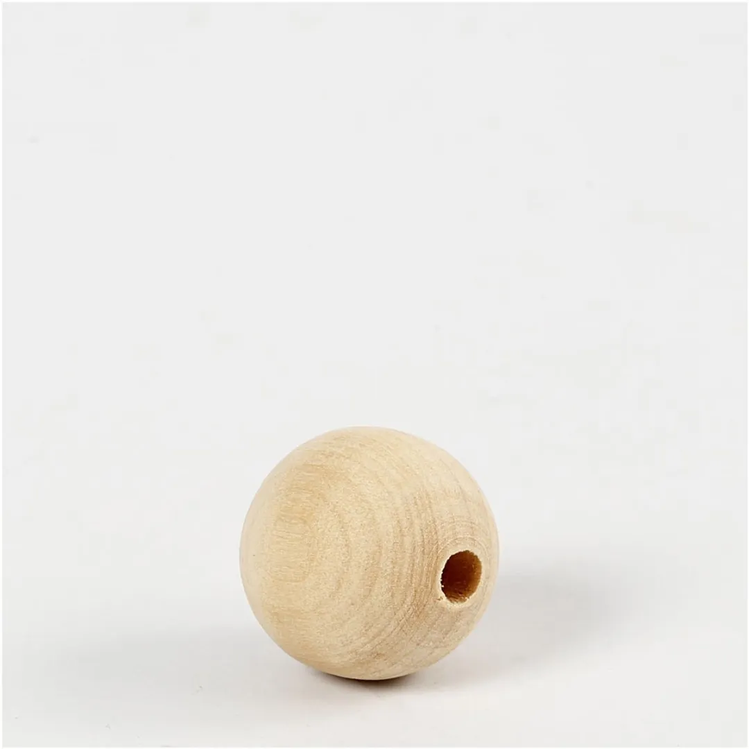Creativ Company Houten Kralen 20mm Naturel - 200 Stuks