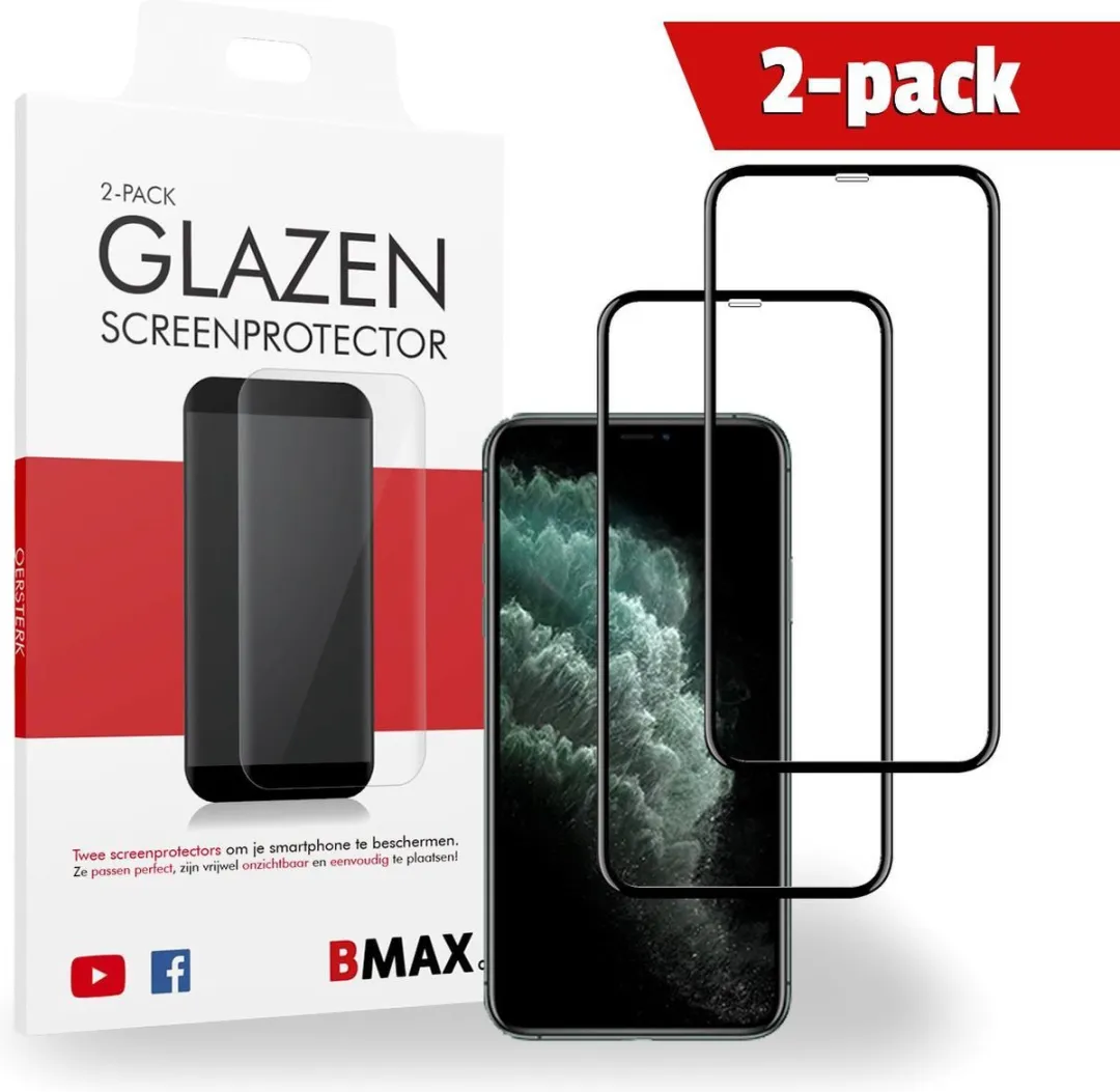 BMAX Screenprotector iPhone 11 Pro Full Cover Glas