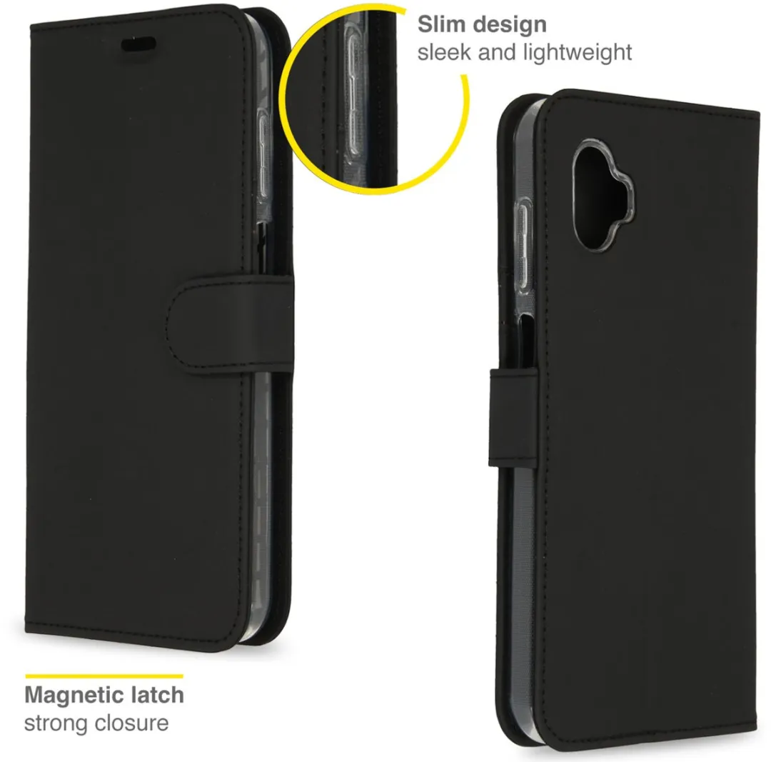 Accezz Hoesje Samsung Galaxy Xcover 6 Pro - 3 Pasjes Zwart - afbeelding 6 van 6