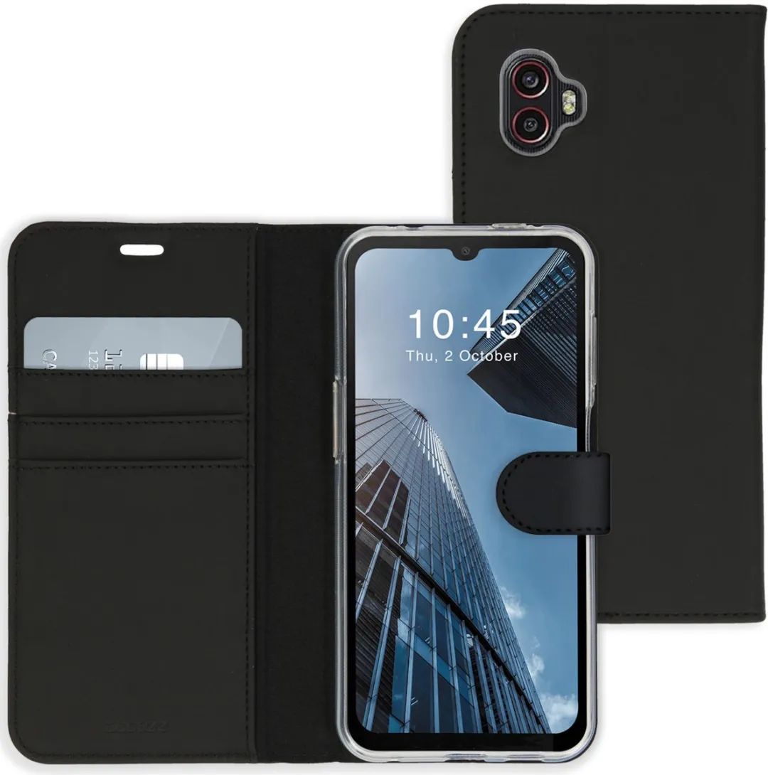 Accezz Hoesje Samsung Galaxy Xcover 6 Pro - 3 Pasjes Zwart