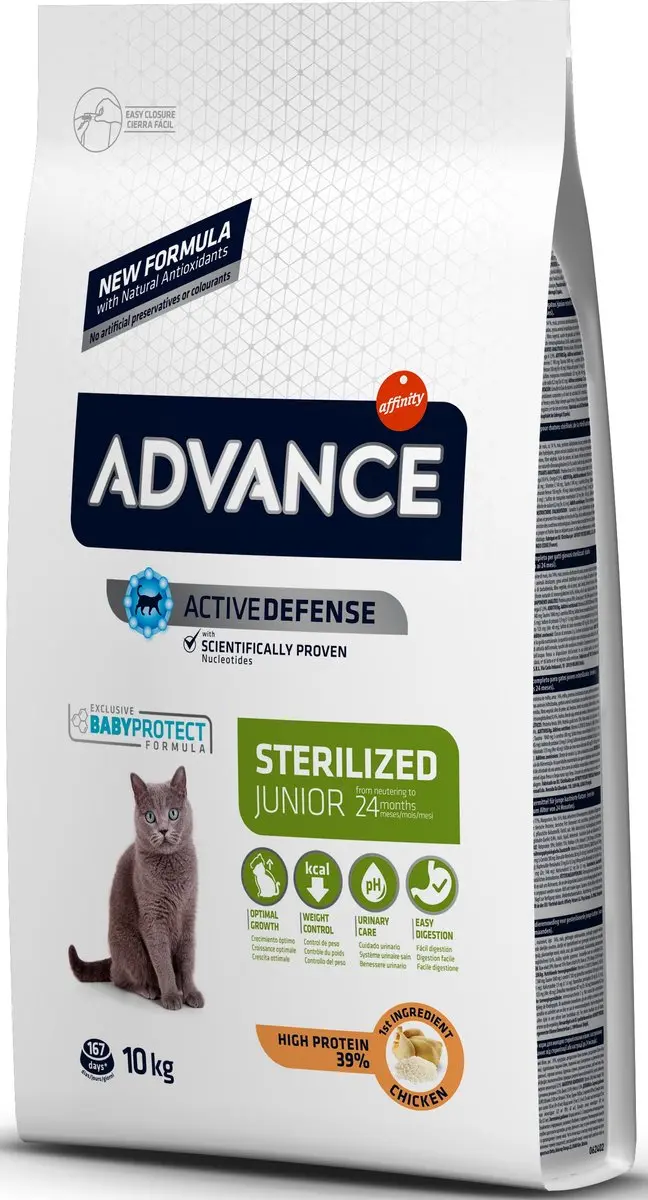 Advance Junior Sterilized Chicken Kattenvoer - 10 kg - afbeelding 4 van 5