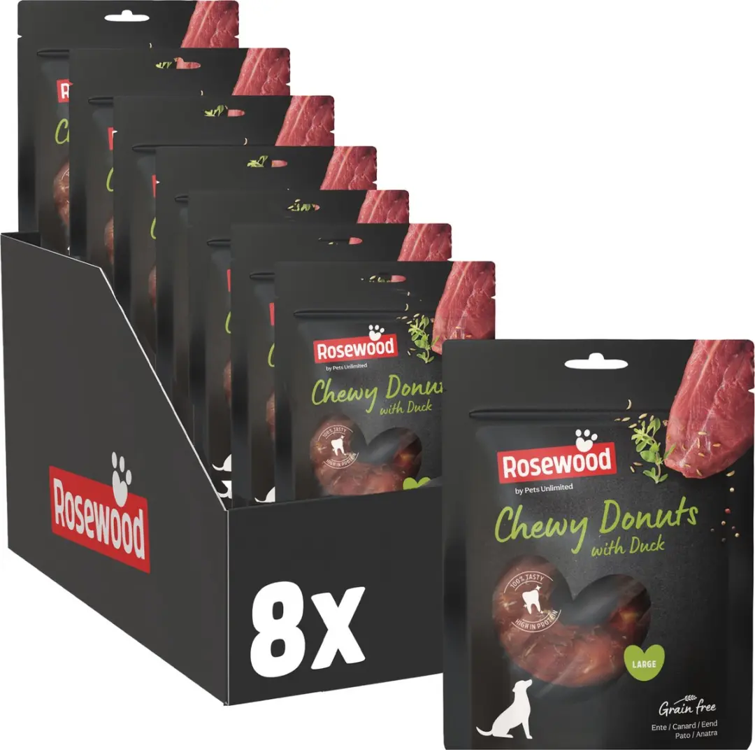Rosewood Chewy Donut Large Hondensnack Eend