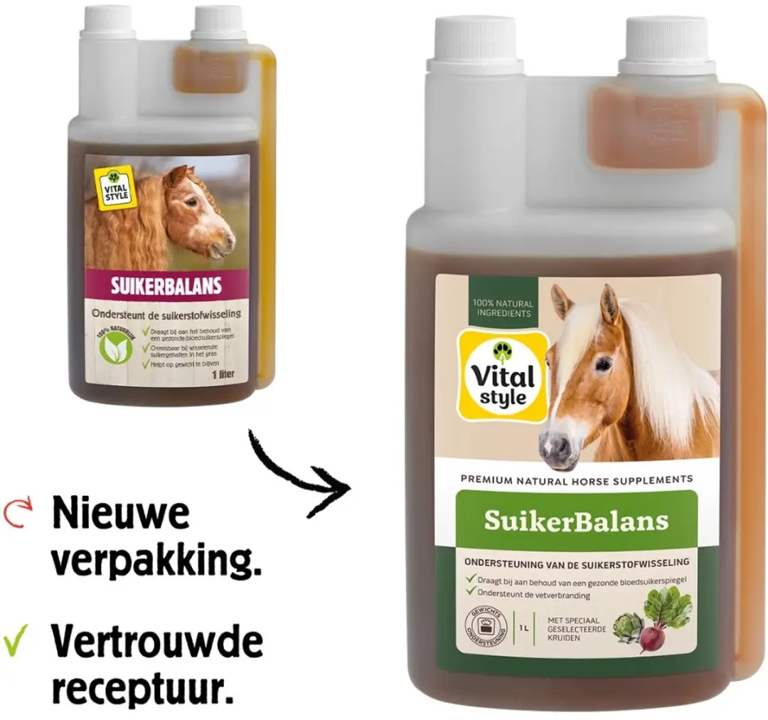 VITALstyle Suikerbalans Paarden Supplement - 2,5L - afbeelding 3 van 6