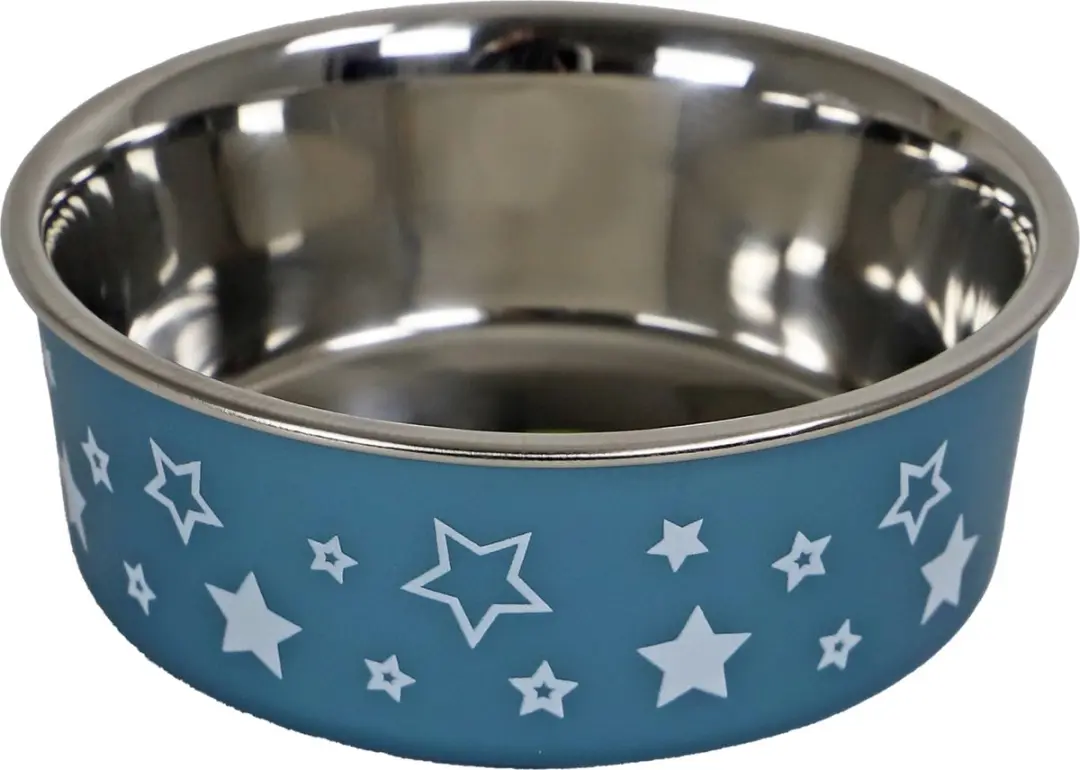 Boon Eetbak RVS Sterrenprint 13cm/540ml Blauw