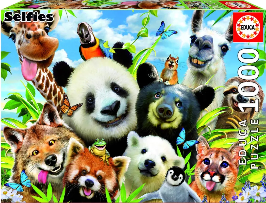 Educa Llama Drama Selfie Legpuzzel 1000 Stuks - 18117