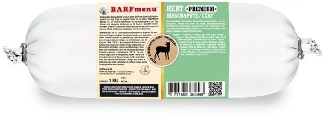 Barfmenu hert premium hondenvoer