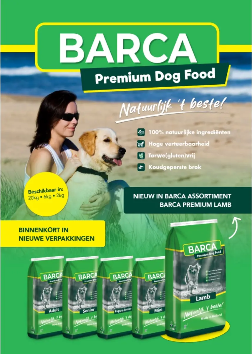 Barca Premium Puppy Junior Koudgeperst Hondenvoer - 20kg - afbeelding 2 van 2