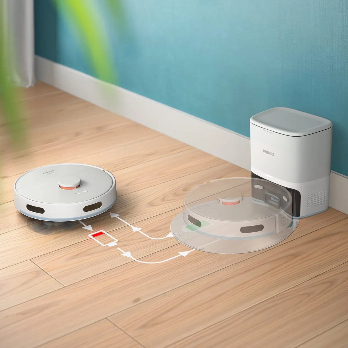 Philips 2000-serie XU2100/20 Robotstofzuiger - Grijs - afbeelding 6 van 6