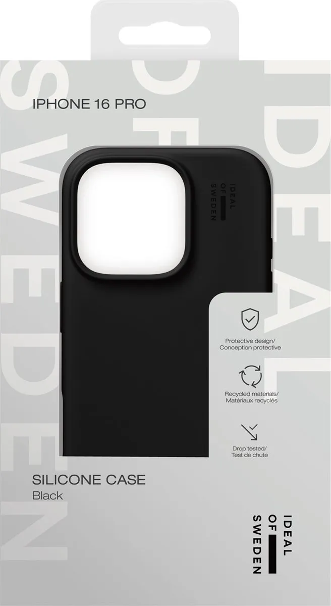 iDeal of Sweden iPhone 16 Pro Silicone Hoes - Zwart - IDSIC-I2461P-01