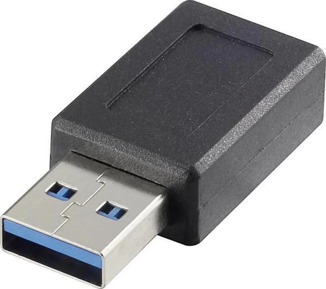 Renkforce USB 3.2 Gen1 A naar USB-C Adapter - Zwart
