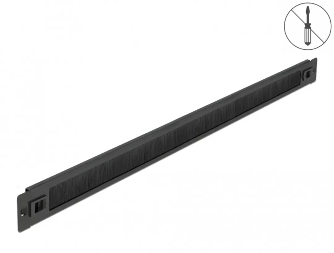 Delock 66344 Kabelmanagement Borstelstrip 1U