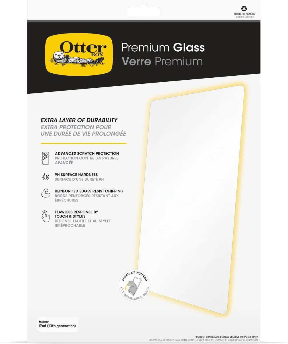OtterBox Premium Glass Antimicrobial Series 77-93951 - iPad 10e Gen Schermbeschermer - Transparant - afbeelding 3 van 4