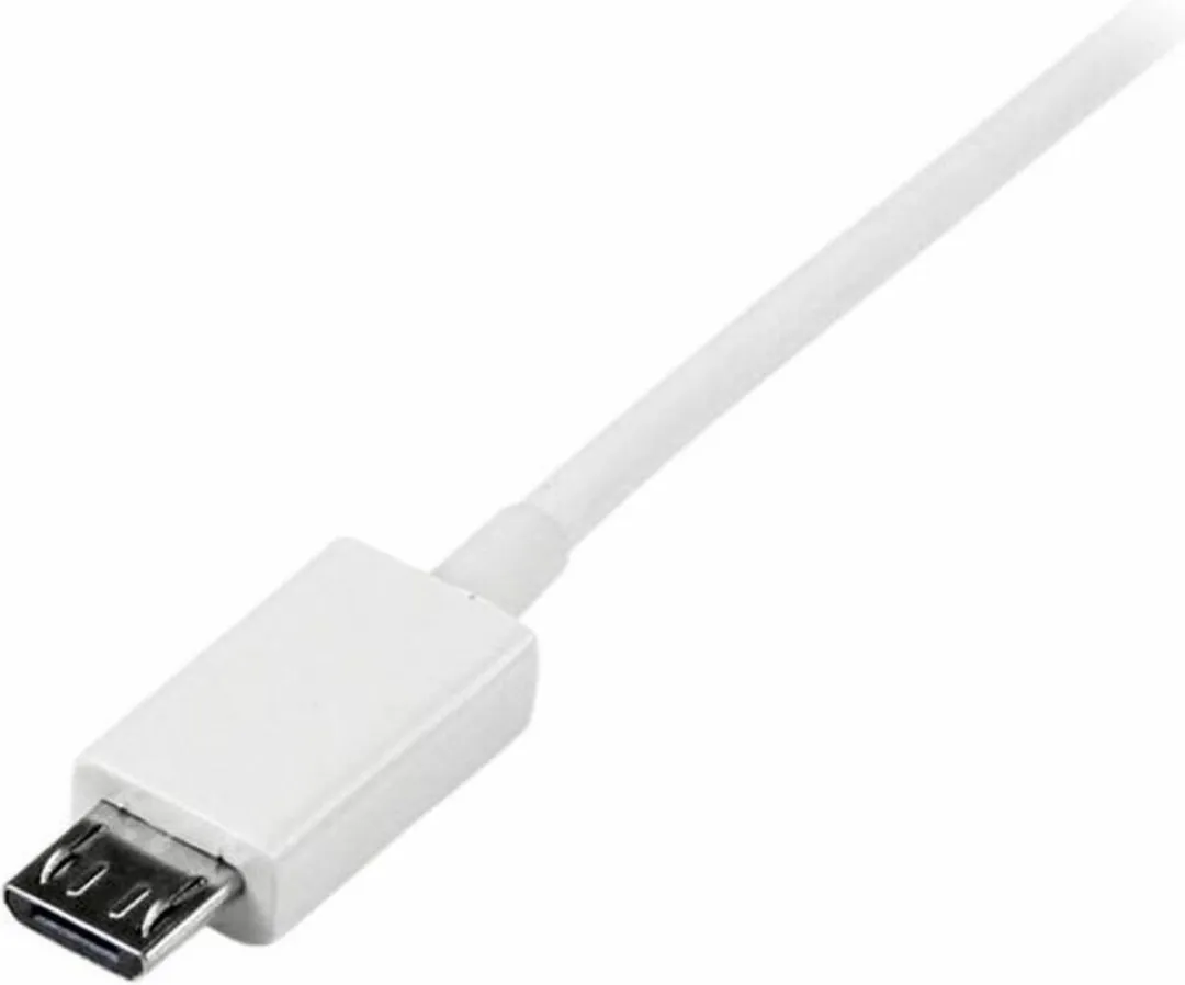 Startech USBPAUB2MW Micro USB Kabel - Wit