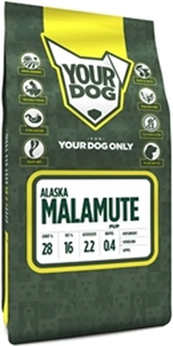 Yourdog Alaska Malamute Pup Hondenbrokken - 12kg - afbeelding 2 van 2