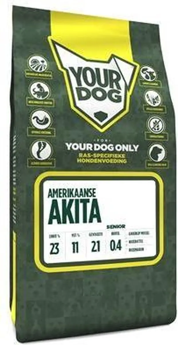 Yourdog Amerikaanse Akita Senior Hondenbrokken - 12 kg - afbeelding 2 van 2