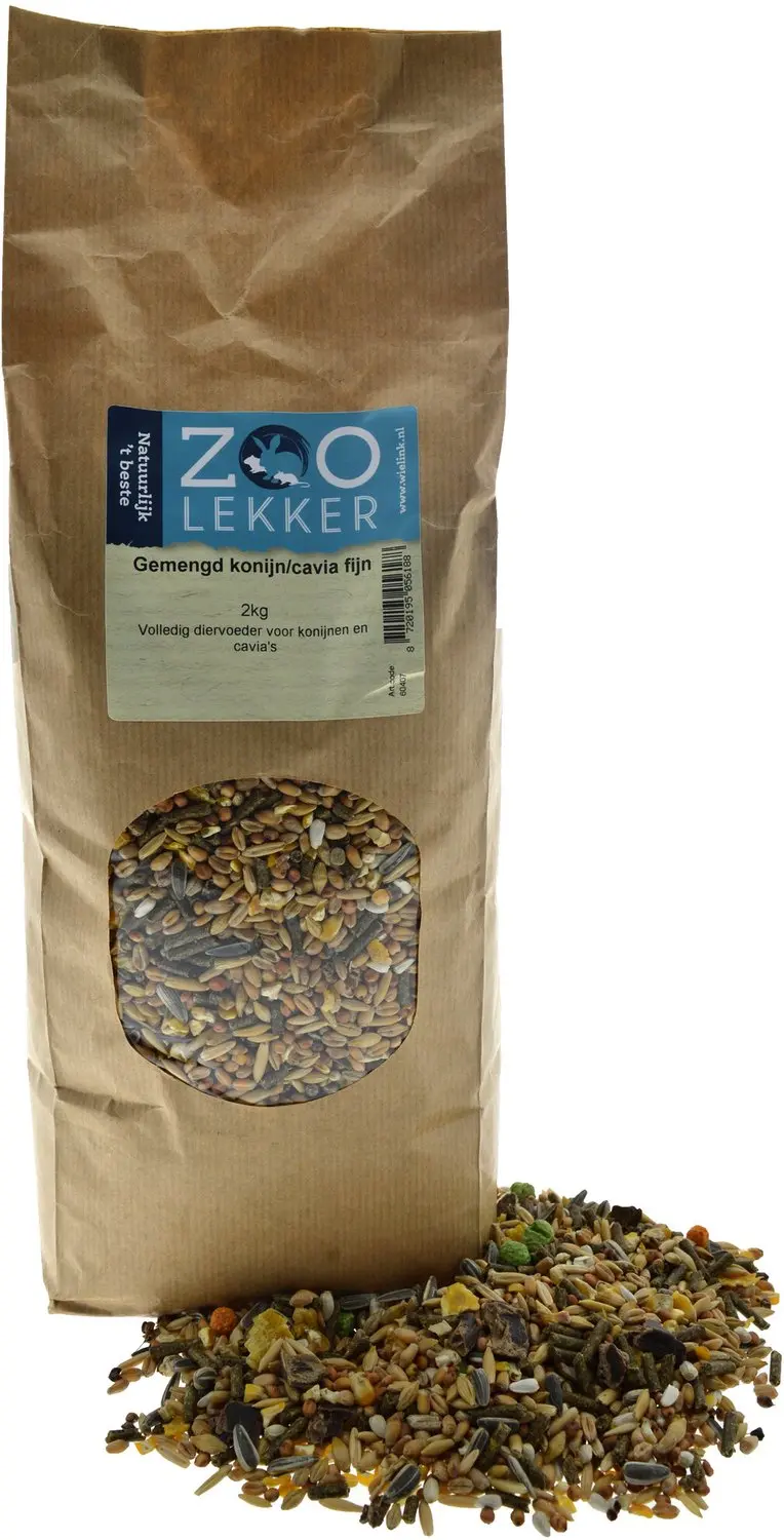 Zoolekker Gemengd konijn/cavia fijn 2KG