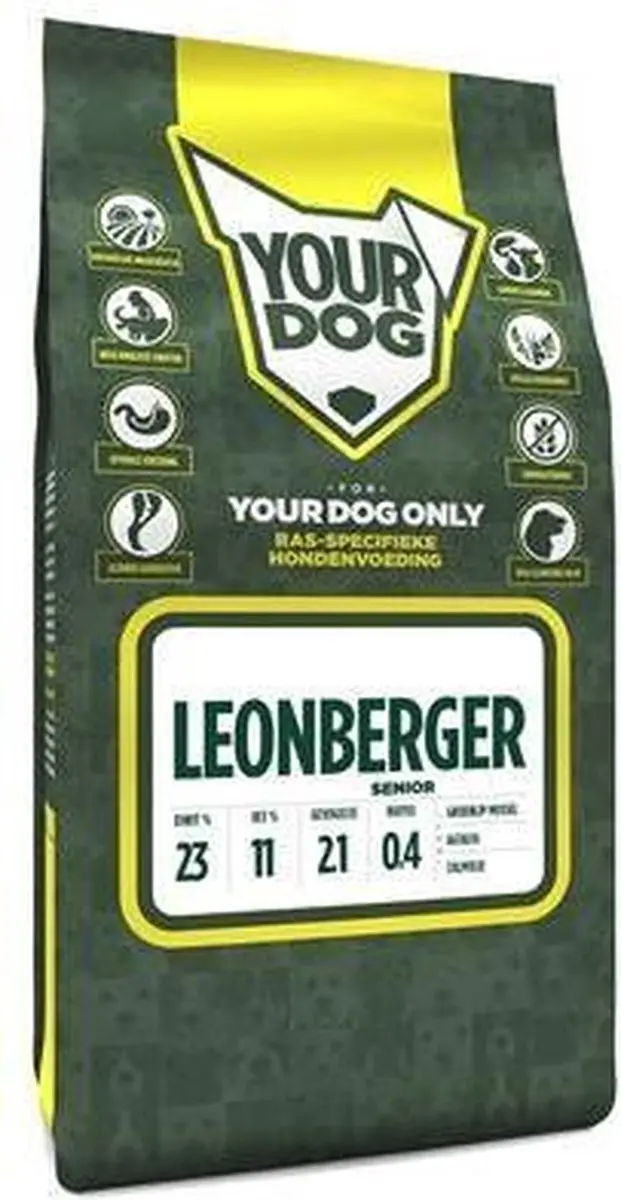 Yourdog Leonberger Senior Hondenbrokken - 12 kg - afbeelding 2 van 2