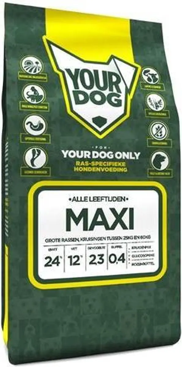 Yourdog Maxi Hondenvoer 12 kg - afbeelding 2 van 2