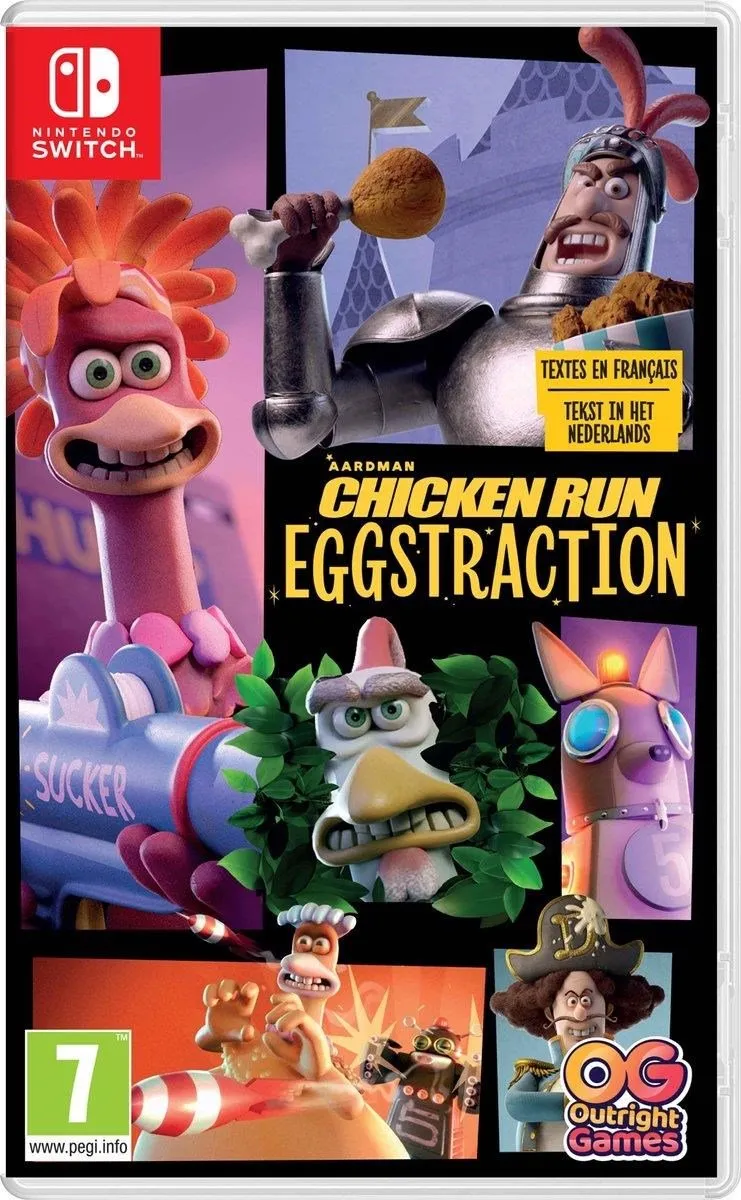 Outright Games Chicken Run Eggstraction Nintendo Switch