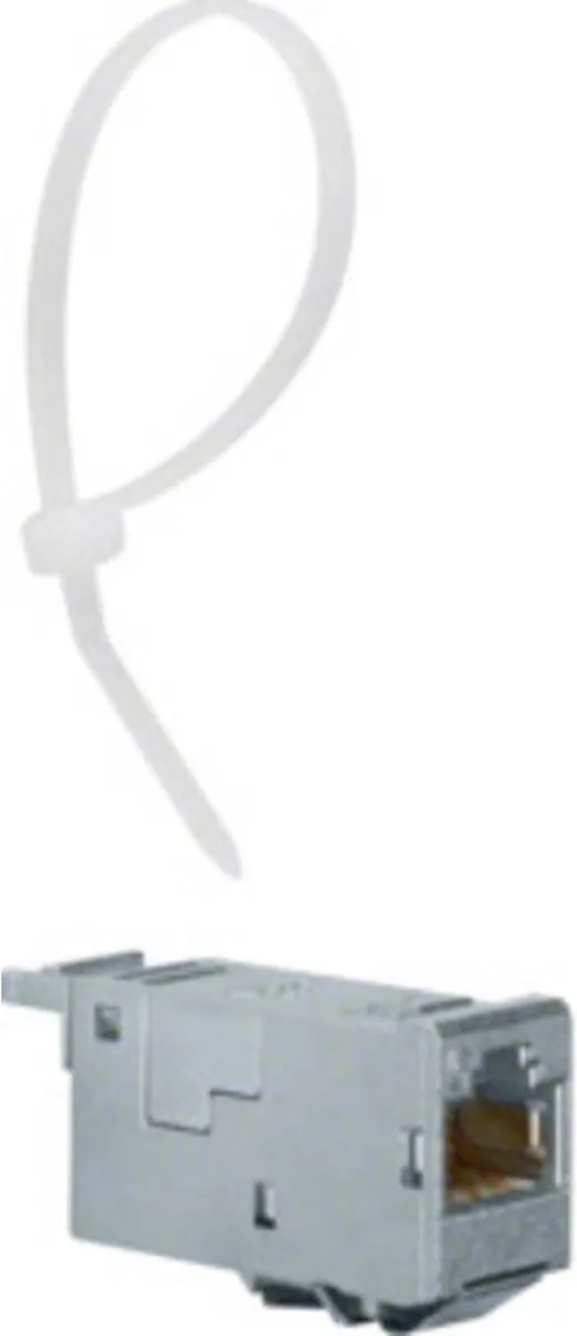 Hager VU603NWH RJ45-inbouwmodule CAT 6A