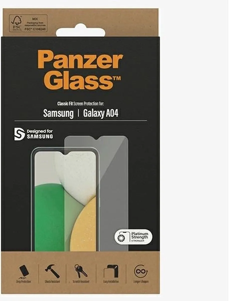 PanzerGlass Classic Fit Screenprotector Samsung Galaxy A04s - PZ-7312 - afbeelding 2 van 6