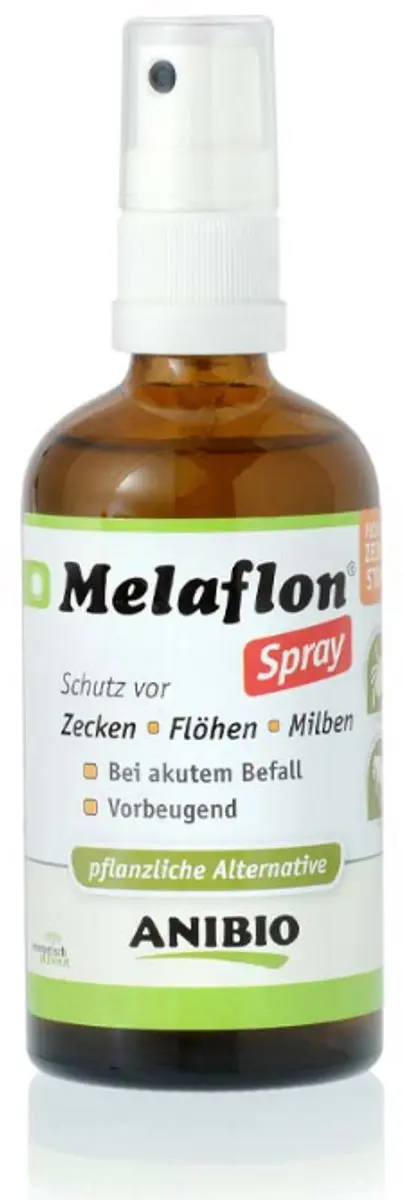 Anibio Melaflon vacht spray bescherming tegen vlooien -teken en mijten voor hond