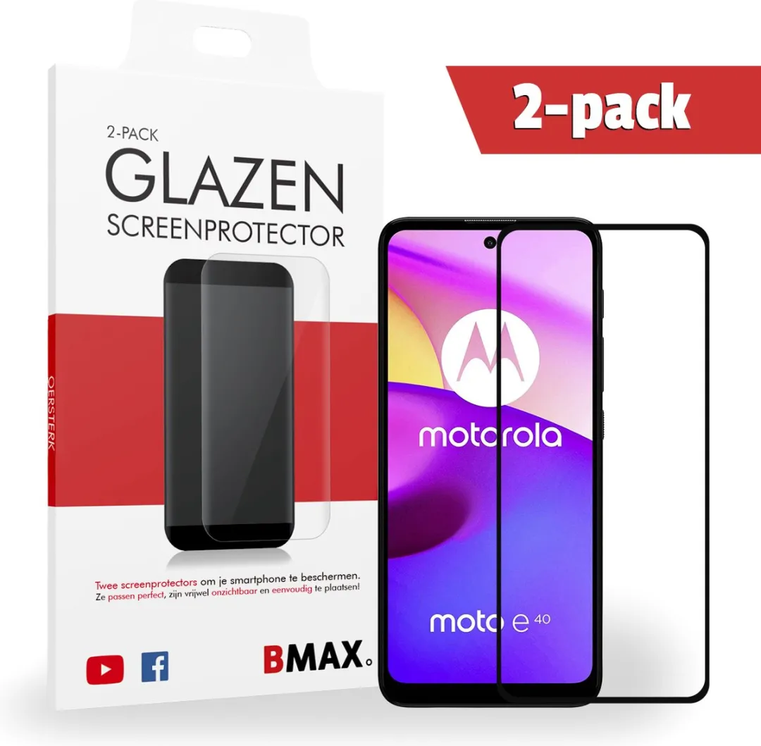 BMAX Motorola Moto E40 Screenprotector 2 Stuks