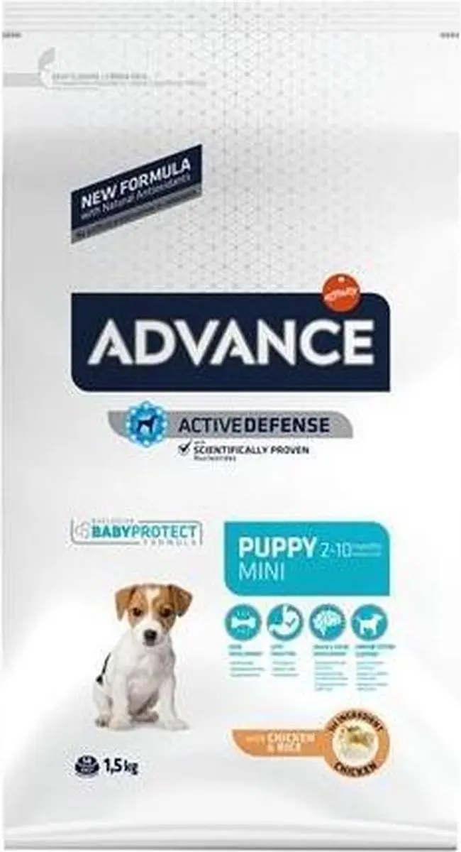 Advance Puppy Protect Mini Hondenvoer - Kip en Rijst - 3kg - afbeelding 2 van 6