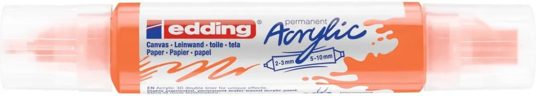 edding e-5400 3D Double Liner Acrylmarker - Oranje