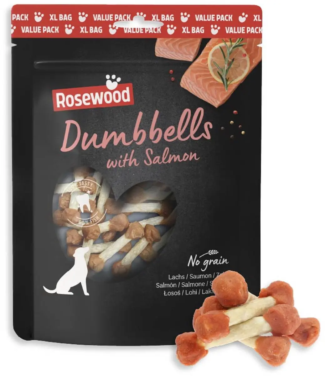 Rosewood Dumbbells Hondensnack Zalm 400 g