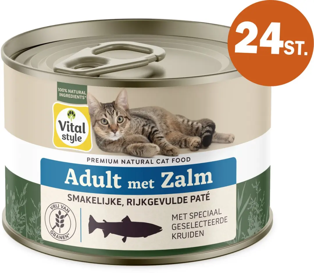 Vitalstyle Kat Adult Met Zalm