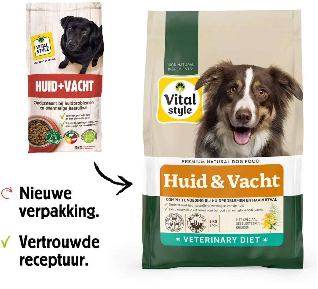 VITALstyle Huid & Vacht Hondenbrokken - 3kg - afbeelding 6 van 6