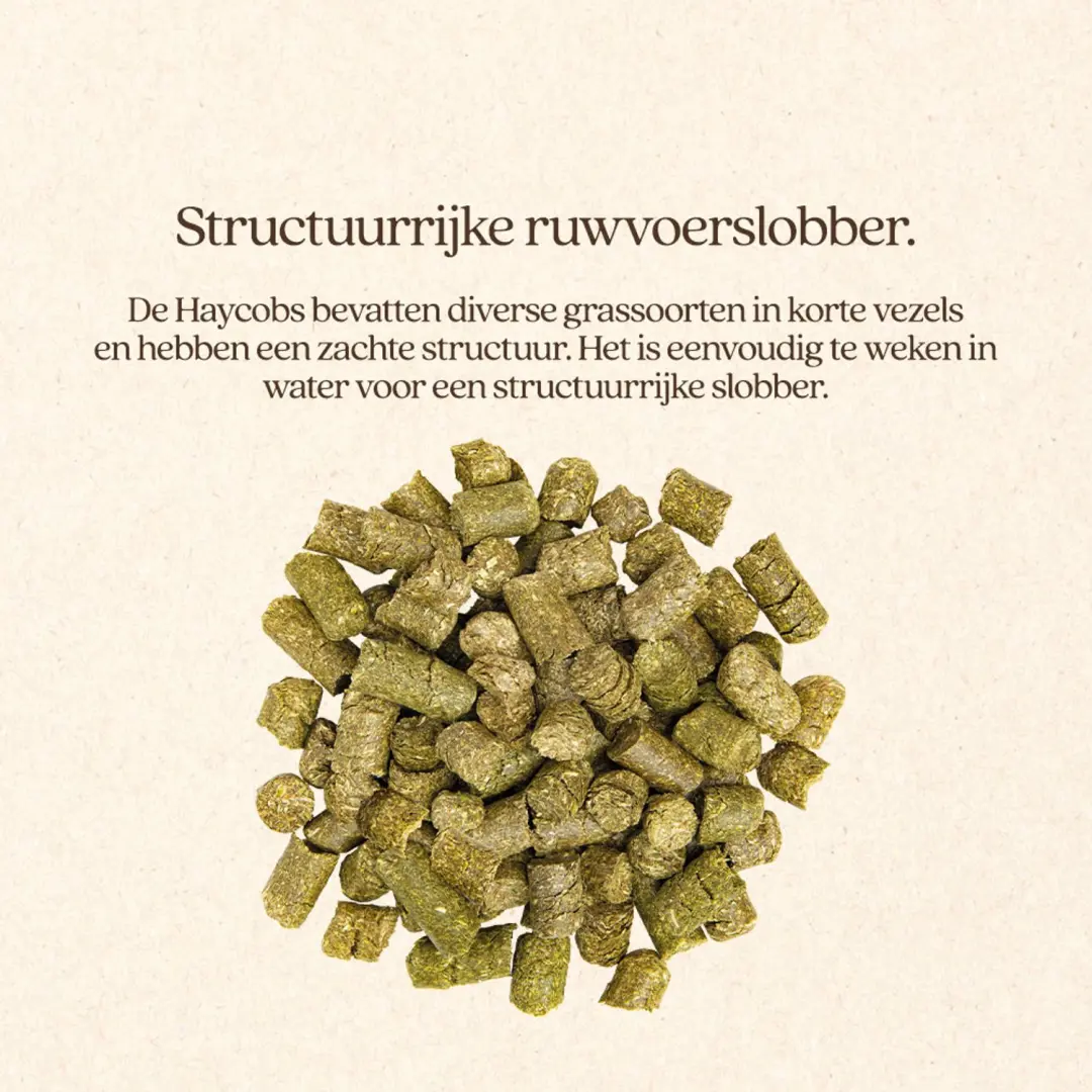 VITALstyle Haycobs Grass & Fiber Paardenvoer 15kg - afbeelding 5 van 5