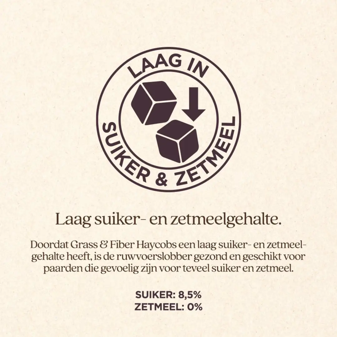 VITALstyle Haycobs Grass & Fiber Paardenvoer 15kg - afbeelding 3 van 5