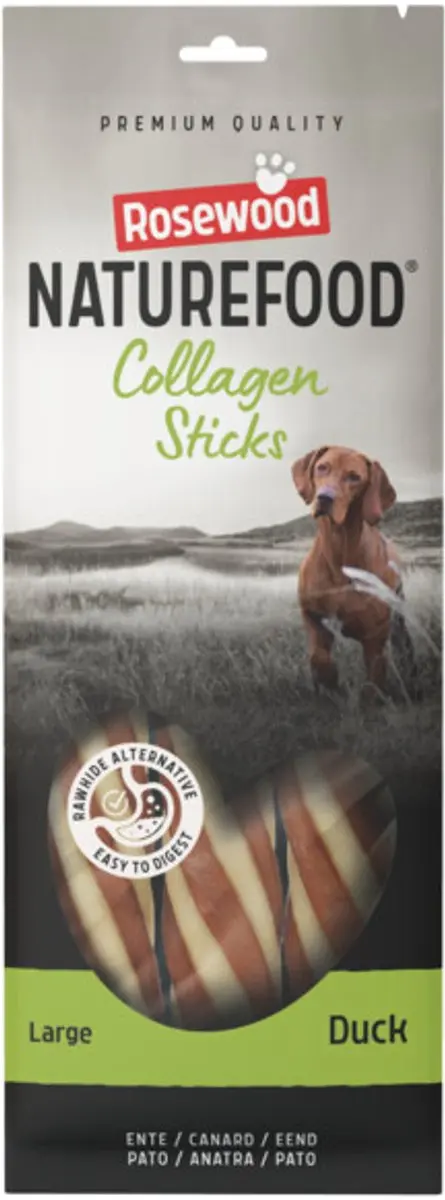 Rosewood Naturefood Hondensnack Collageen Sticks Duck L