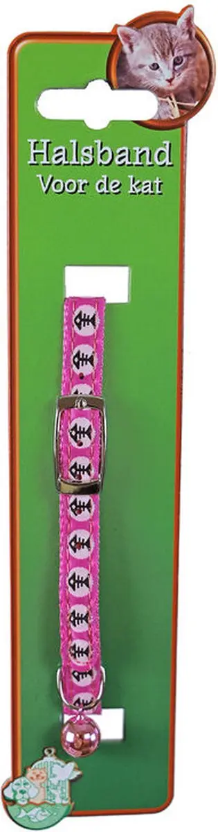 Boon Kattenhalsband Nylon Vissengraat Print