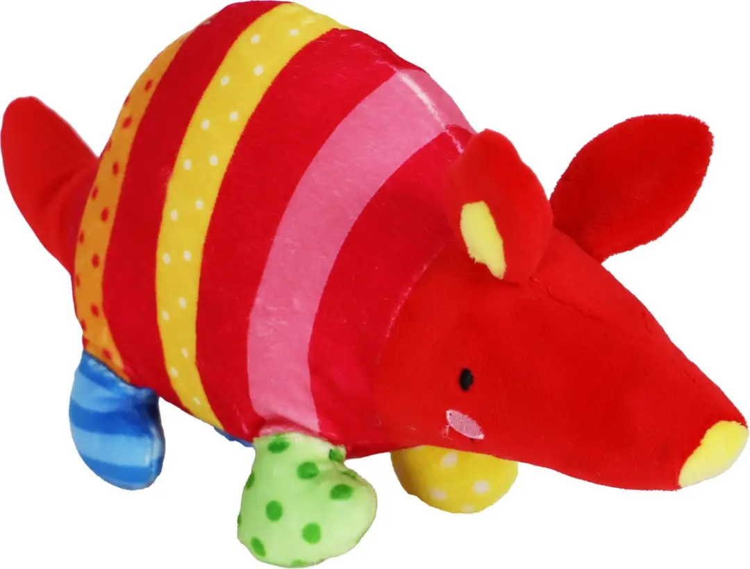 Boon Hondenspeelgoed Gordeldier Pluche met Piep Eco 45cm