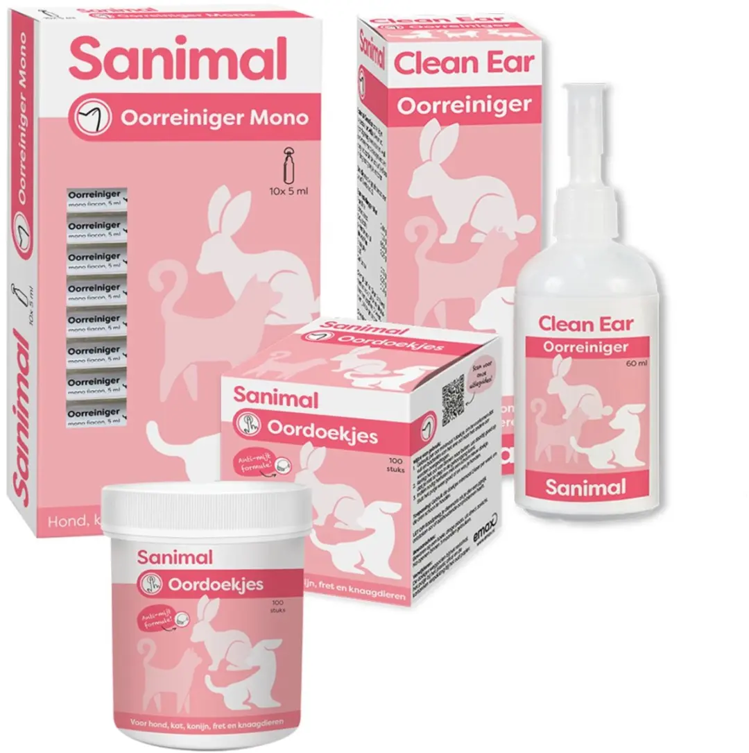 Sanimal Oordoekjes Hond - 100 stuks - afbeelding 5 van 6