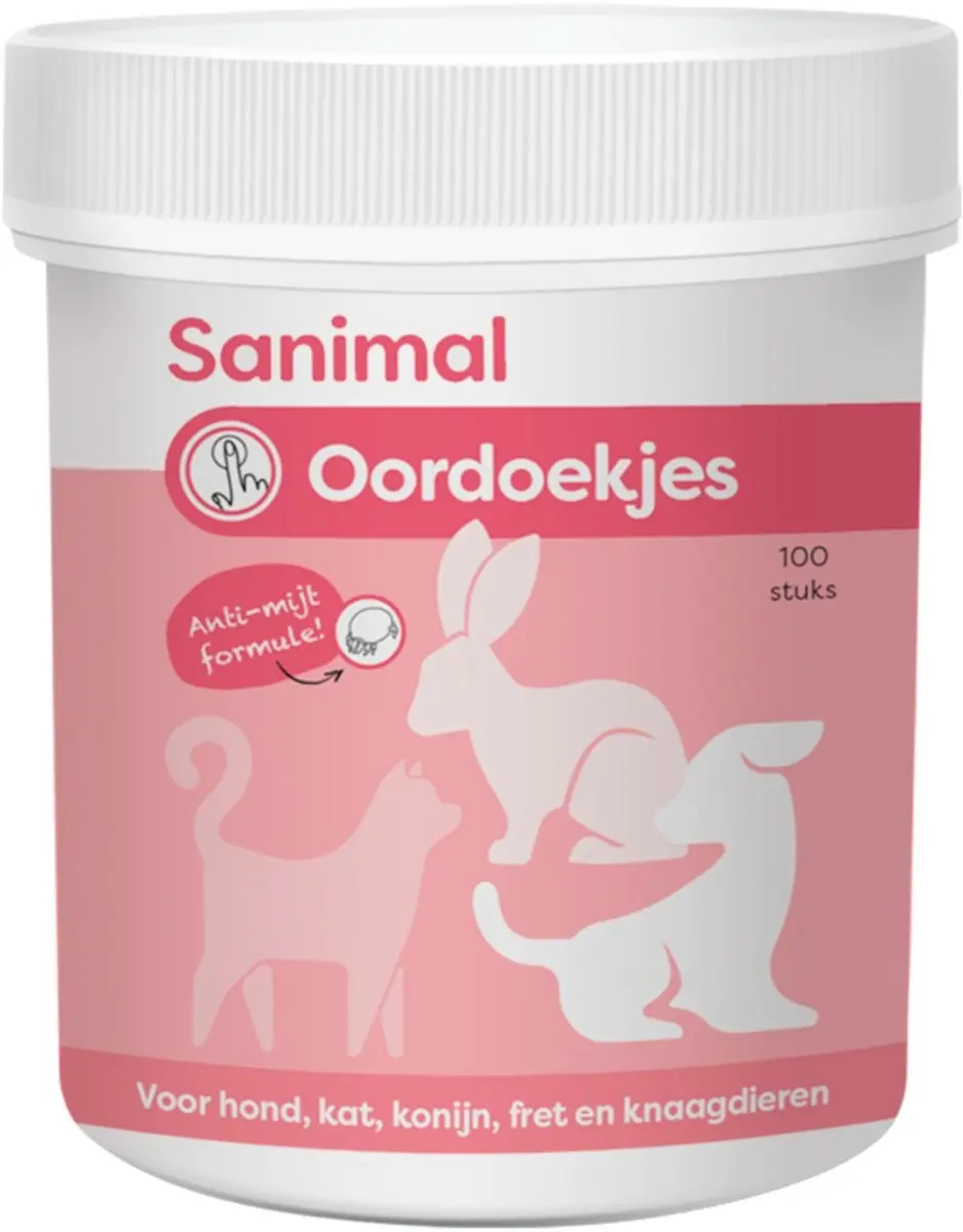 Sanimal Oordoekjes Hond - 100 stuks - afbeelding 6 van 6