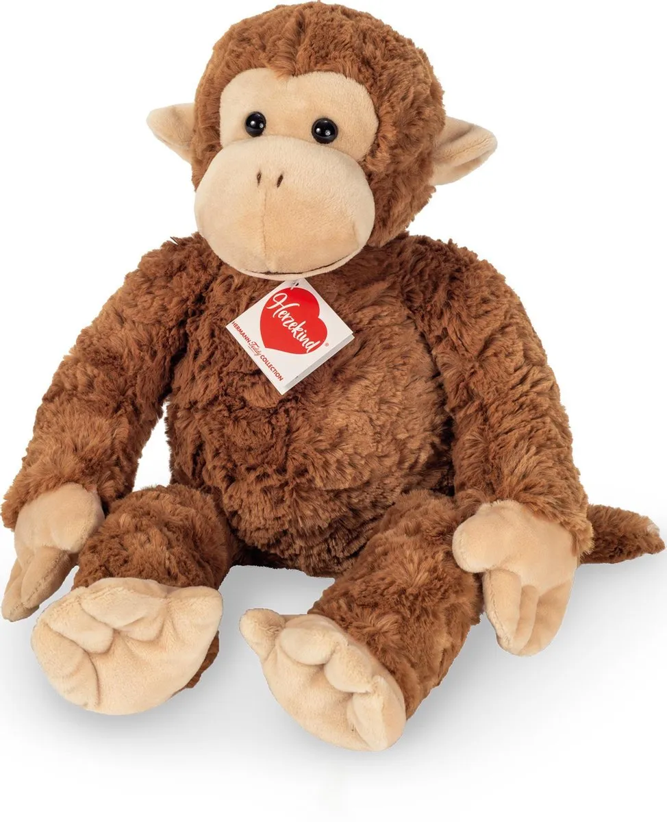 Hermann Teddy Knuffel Aap Carly 27cm - Bruin
