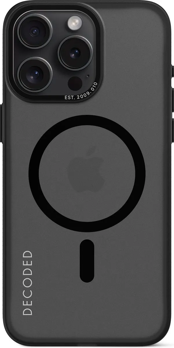 Decoded D24IPO15PMBCT2FK iPhone 15 Pro Max Hoesje - Transparant Zwart