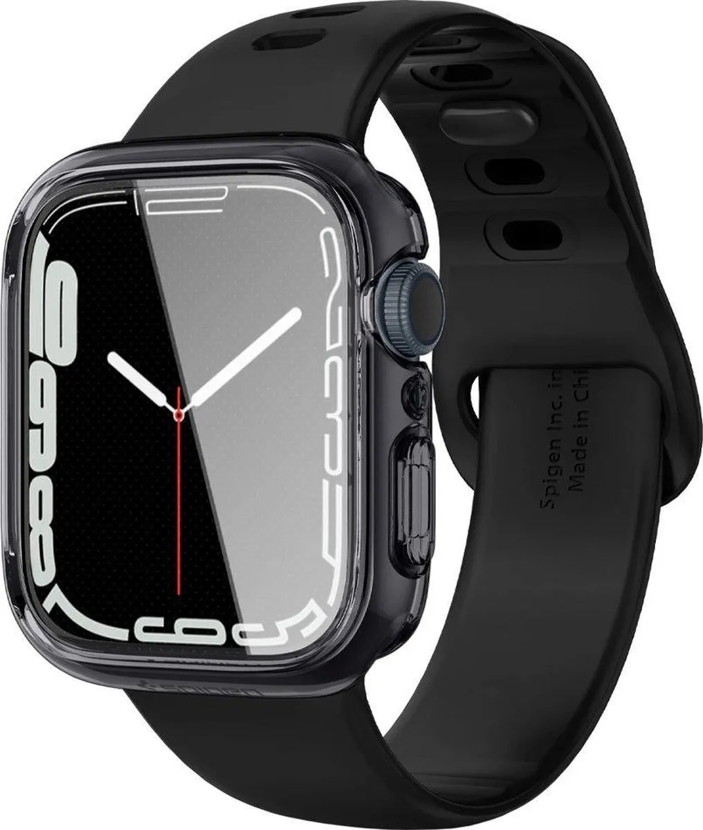 Spigen Ultra Hybrid Hoesje Apple Watch 45mm - Transparant Grijs